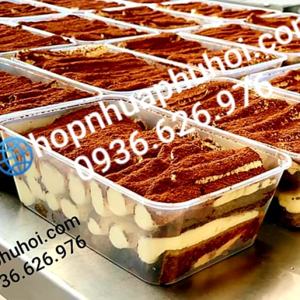HỘP NHỰA TRONG CHỮ NHẬT 750ml